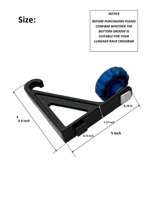 BIKEGEAR Replacement Aero Load Stops(4 Pack) | Will Fit Thule Aeroblade Load Bars, Rapid Aero, Xsporter Pro and Xsporter Bars
