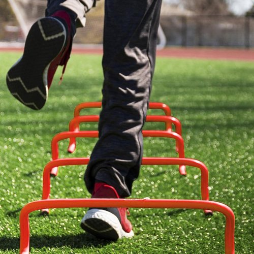 Bsenogou 6 inch Agility Speed Hurdles - 4 Pack Detachable Agility Training Hurdles - Speed and Agility Training Equipment for Soccer Basketball Football Hurdle Training