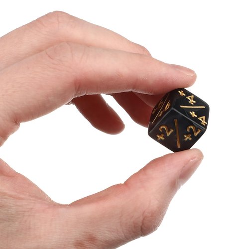 Gadpiparty 24 Pcs Counters Token Dice Acrylic D6 Loyalty Dice Compatible with MTG, CCG, Card Gaming Accessory for Kids Learning Toys Black