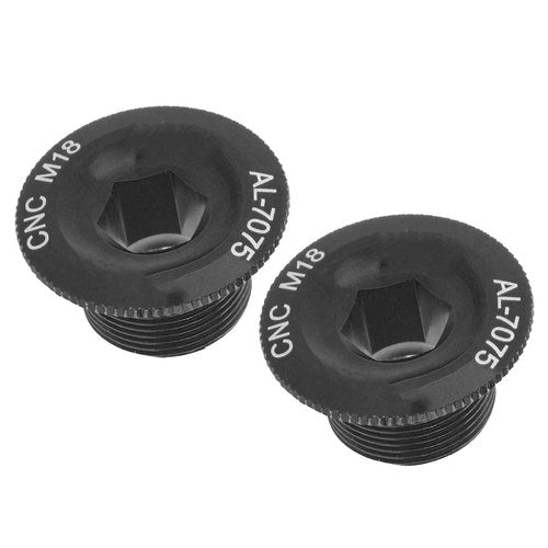 POCREATION Crank Arm Bolts, Mountain Aluminum Alloy Screw Fixing, Crankset Fixation for Prowheel Hollow Integrated Crankset (Black)
