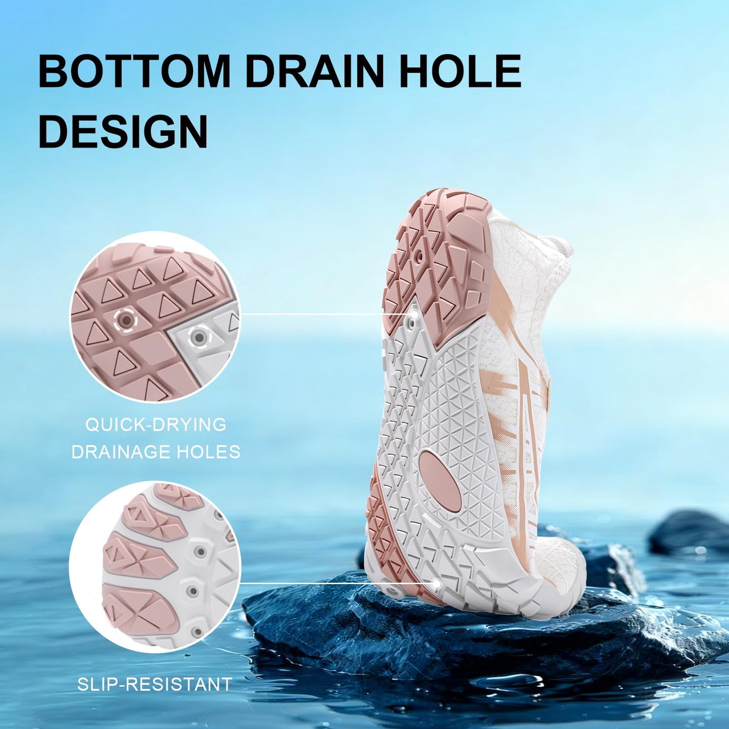 ELETON Barefoot Shoes Women Men Hiking Water Shoes Wide Toe Box Zero Drop
