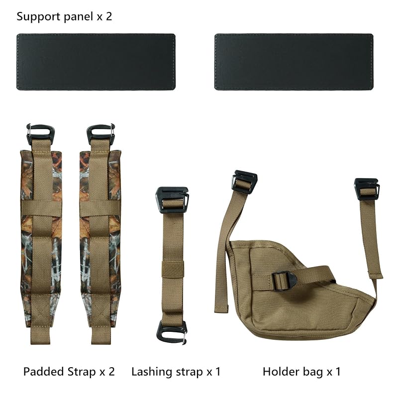 Autumn Forest 35L Hunting Backpack with Detachable Sub Bag & Bow/Rifle Pocket, Rain Cover