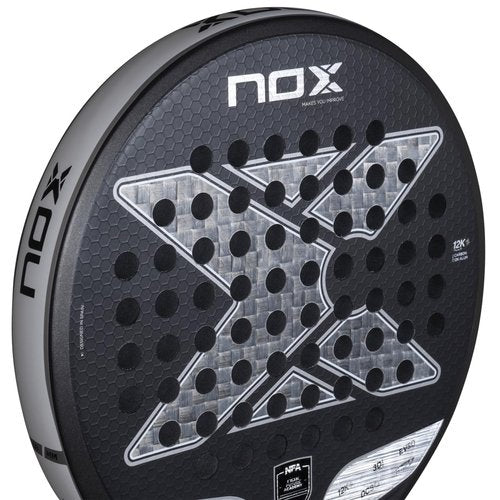 Padel Racket Future Control 12K Alum NFA Edition | Round Shape Pala de Padel | Carbon Alum 12K Face, EV50 Core & 3D Texture | Precision, Power & Spin for Advanced Players | Racket for Adults