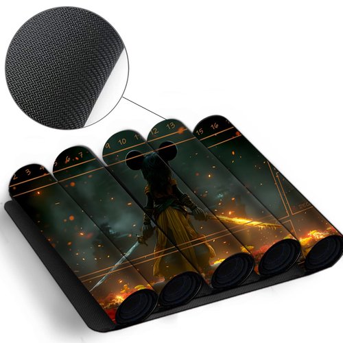 Lorcana Playmat for TCG Trading Card Games,Gamemat 23.6 inches by 13.7 inches, The Bottom of The Game is Non-Slip, with Auxiliary Combat Frame Suitable for Beginners (15,Auxiliary box1)