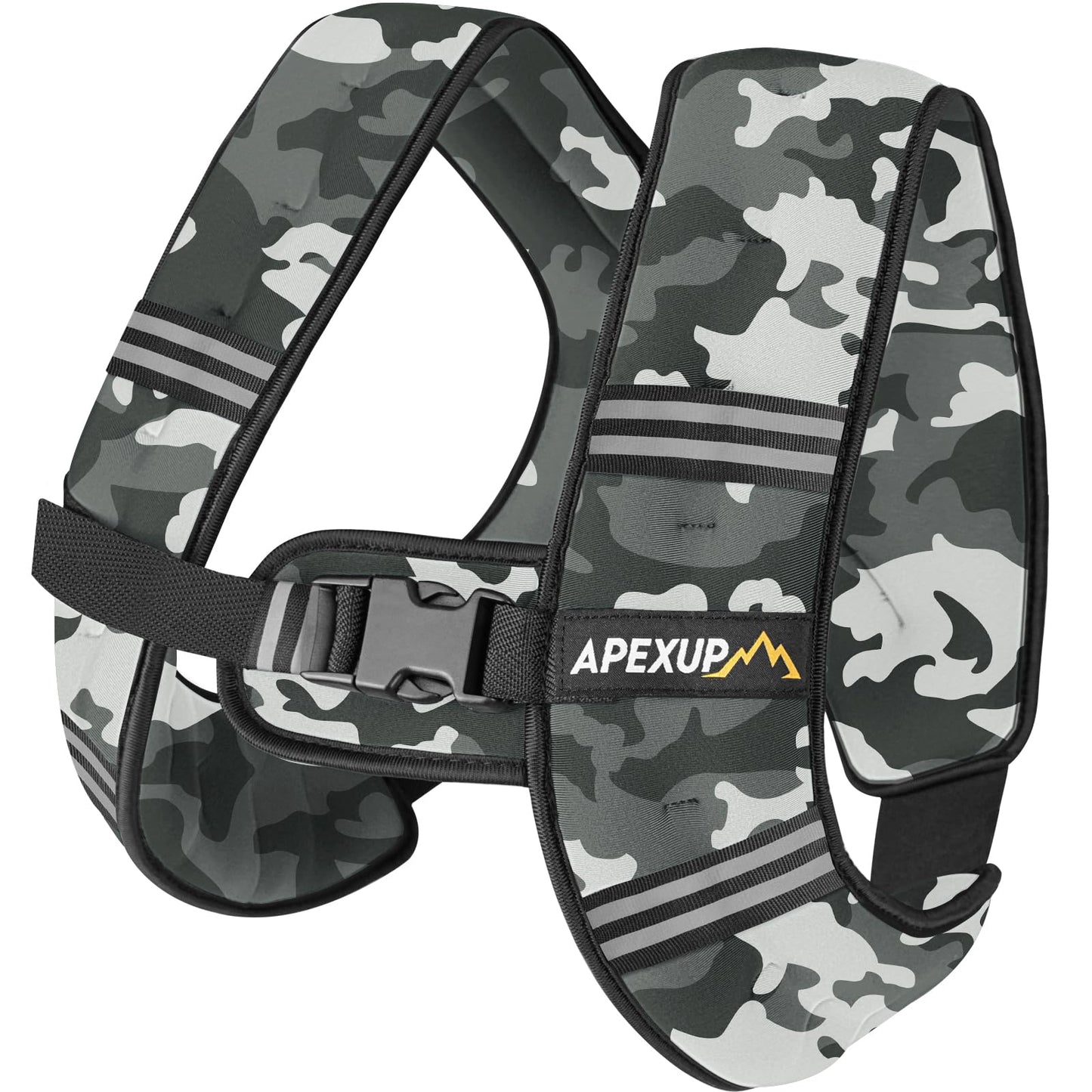 APEXUP 5lbs Weighted Vest Men Women, Weight Vest for Women Workout Equipment for Strength Training Running (Grey Camo)