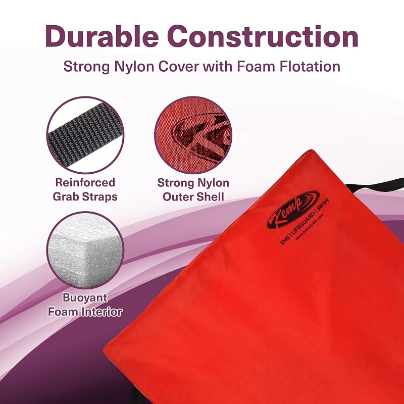 Kemp USA Type IV Throwable Flotation Device Cushion - Red