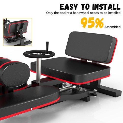 Rigel Leg Stretcher, 220LBS Leg Stretch Machine, Heavy Duty Steel Frame Equipment Splits Machine, Leg Stretching Training Machine for Home Gym Split Machine Training Fitness