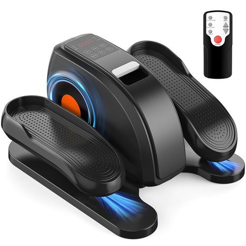 Under Desk Elliptical Machine, Ellipse Leg Exerciser for Seniors with Adjustable Speed, LED Display, Portable Fitness Solution for Home or Office Workouts