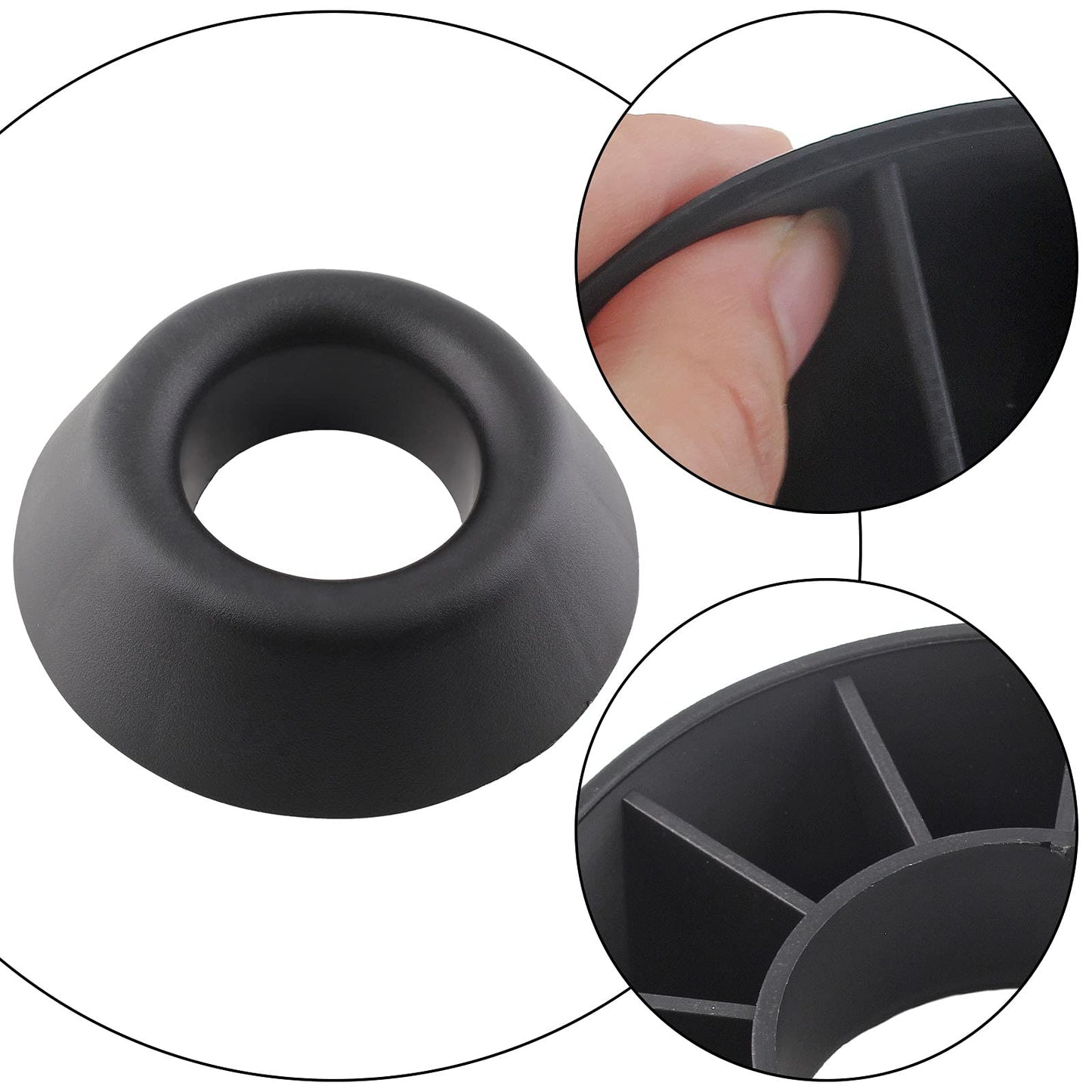 Zorfeter Ball Stand Holder, Sports Ball Storage Black Plastic Display Holder for Basketball Football Soccer Rugby Volleyball