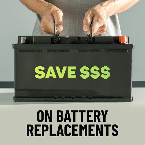 FORTIVO [2 Pack] Battery Restorer and Desulfator for Lead Acid Battery - Prolong Life & Boost Charge Capacity, Battery Acid Refill and Additive for Golf Cart, RVs, Bikes, ATVs, Car Battery 32oz