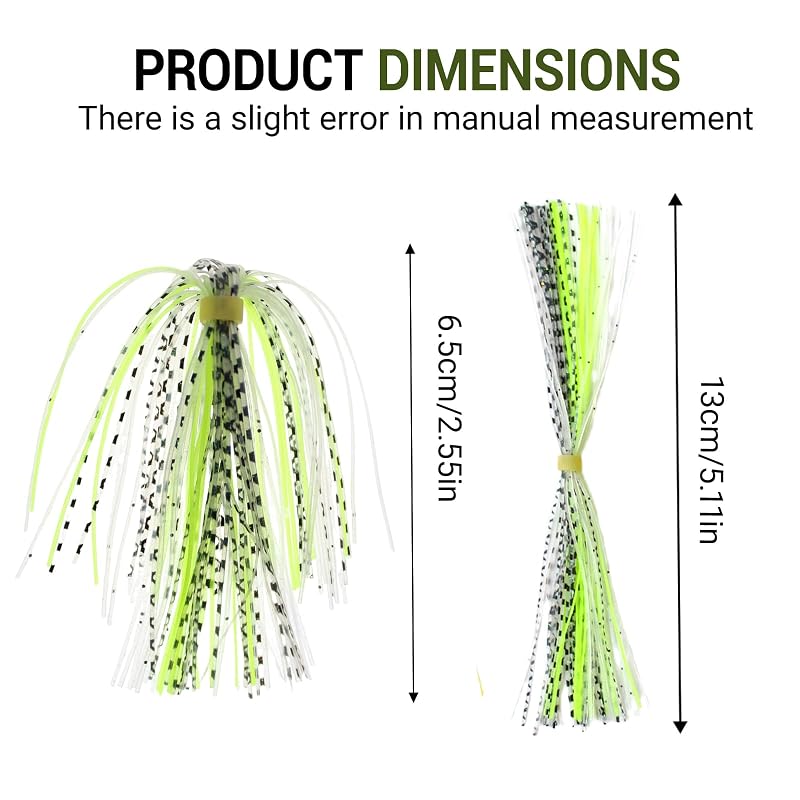 25-Color Silicone Fly Tying Material Set – 5.1" Strands for Lures, Jigs & Skirts (Variation: 25 colors)