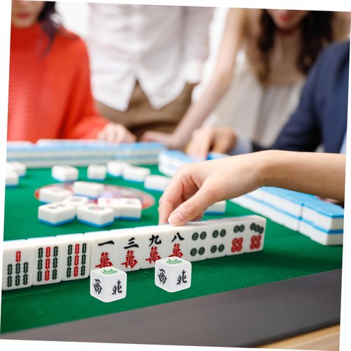 ERINGOGO 5pcs Portable Mahjong Dice Acrylic Dice Set Mahjong Wind for Party Game