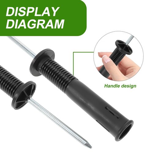 Toddmomy Spring Floor Nails Heavy Duty Metal Soccer Training Agility Poles Ground Stakes Flag Spikes for