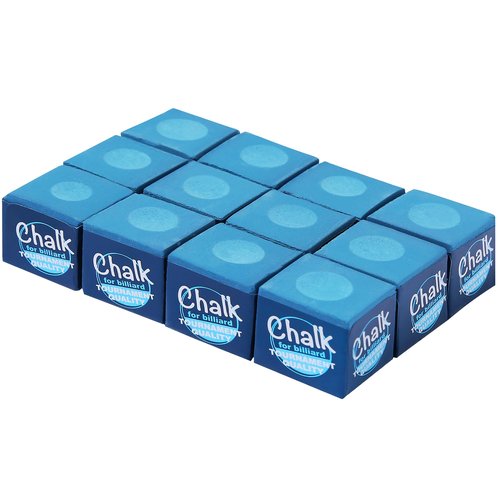 Rallyo Pool Chalk, 12-Pack of Billiard/Pool Cue Chalks, Pool Table Chalk for Games, Gifts, Home, Tournaments and Sports Hobbies