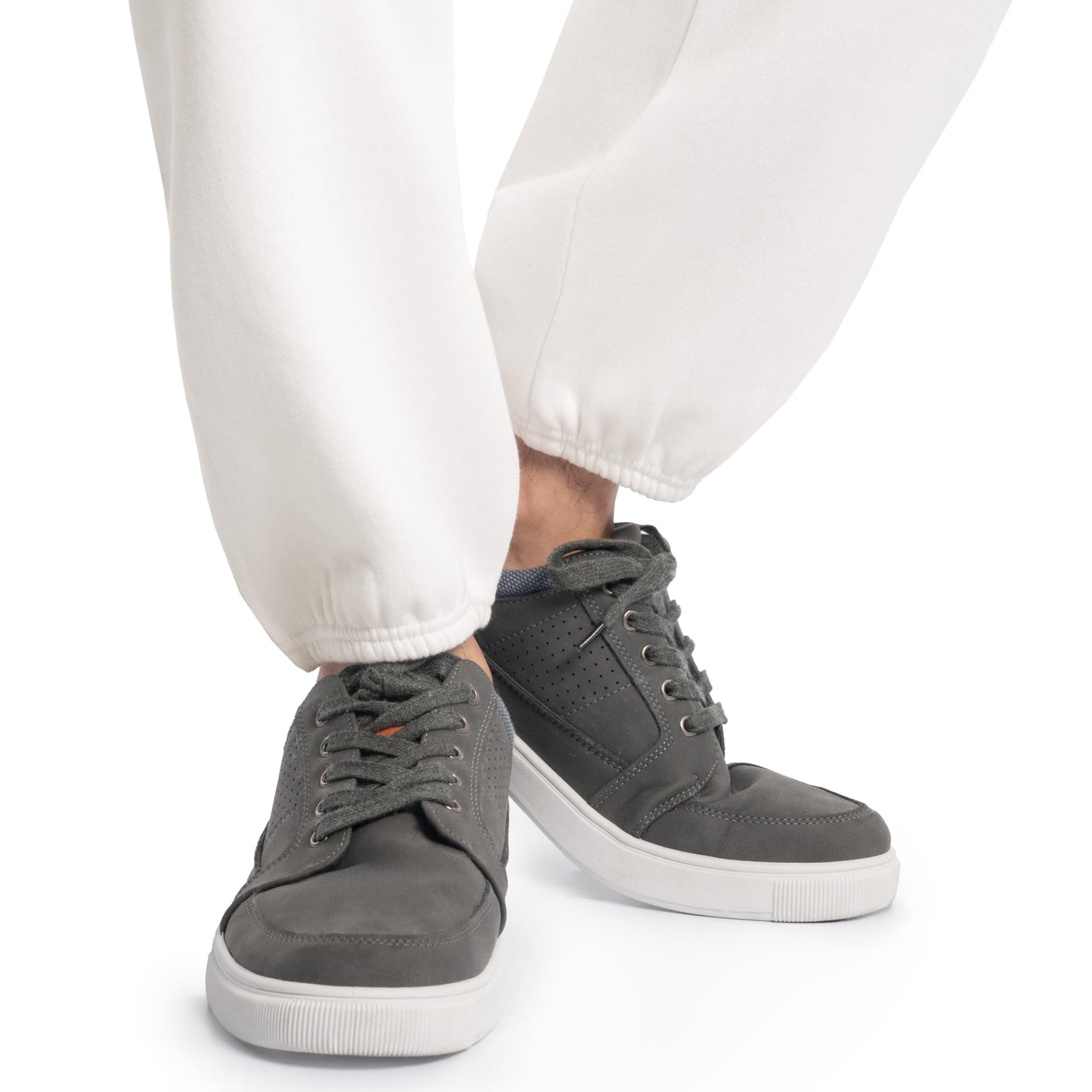Fruit of the Loom mens Eversoft Fleece & Joggers (Regular Big Man) Sweatpants, Elastic Bottom - White, Small US