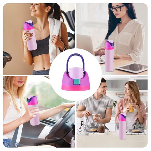 Replacement Lid for Owala Freesip Water Bottle, Compatible with Owala Lid and Cap,for 16oz 24oz 32oz 40oz Bottles,Leakproof Lids Accessory,One Button Water Bottle Top Replacement Cap,BPA-Free