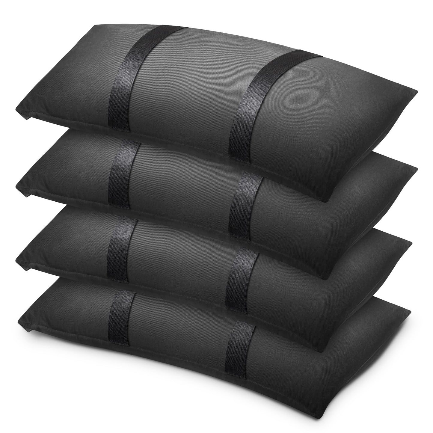 200 LBS Umbrella Base Weights Sandbags, 4 Packs Sand Bags for Weight, Weatherproof Fillable Heavy Duty Weight Sandbag for Outdoor Furniture Backyard Umbrella Garden Trampoline Poolside Accessories