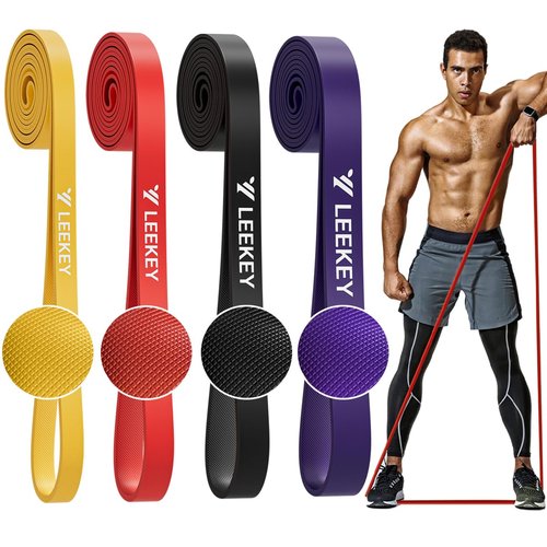 LEEKEY Resistance Bands,Rubber Exercise Bands - Workout Bands Set, 5-85LBS Resistance Bands for Working Out,for Men and Women Fitness Training, Physical Therapy,Home Workouts