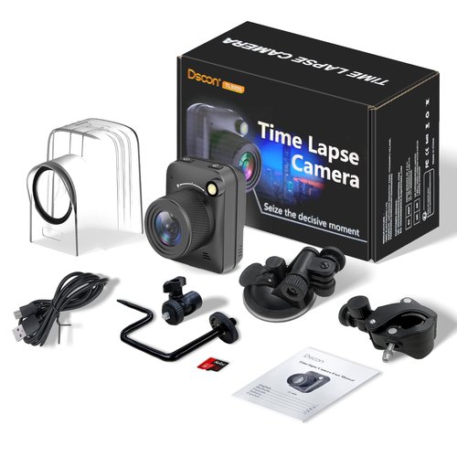 Dsoon Time Lapse Camera, 4K FHD Timelapse Camera Outdoor, Waterproof Level IP66, for Record Outdoor Construction, Weather, Plant, 6 Month Battery Life, 64 GB TF Card Included