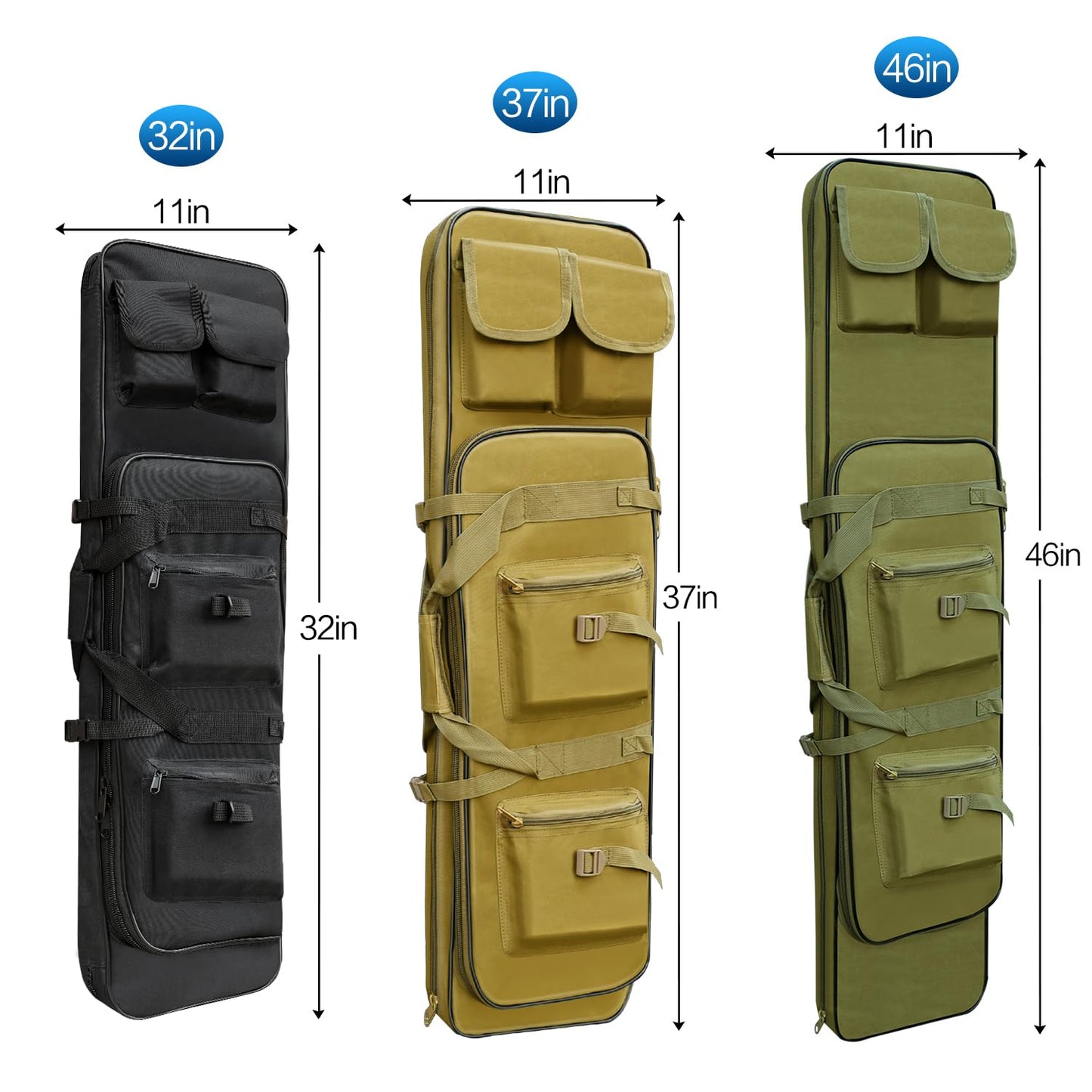 RUBY.Q 32" Bag, Portable Green Case for Storage and Transportation