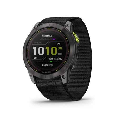 Garmin Enduro??2 ??Ultraperformance Watch, Long-Lasting GPS Battery Life, Solar Charging, Preloaded Maps (Renewed), Black