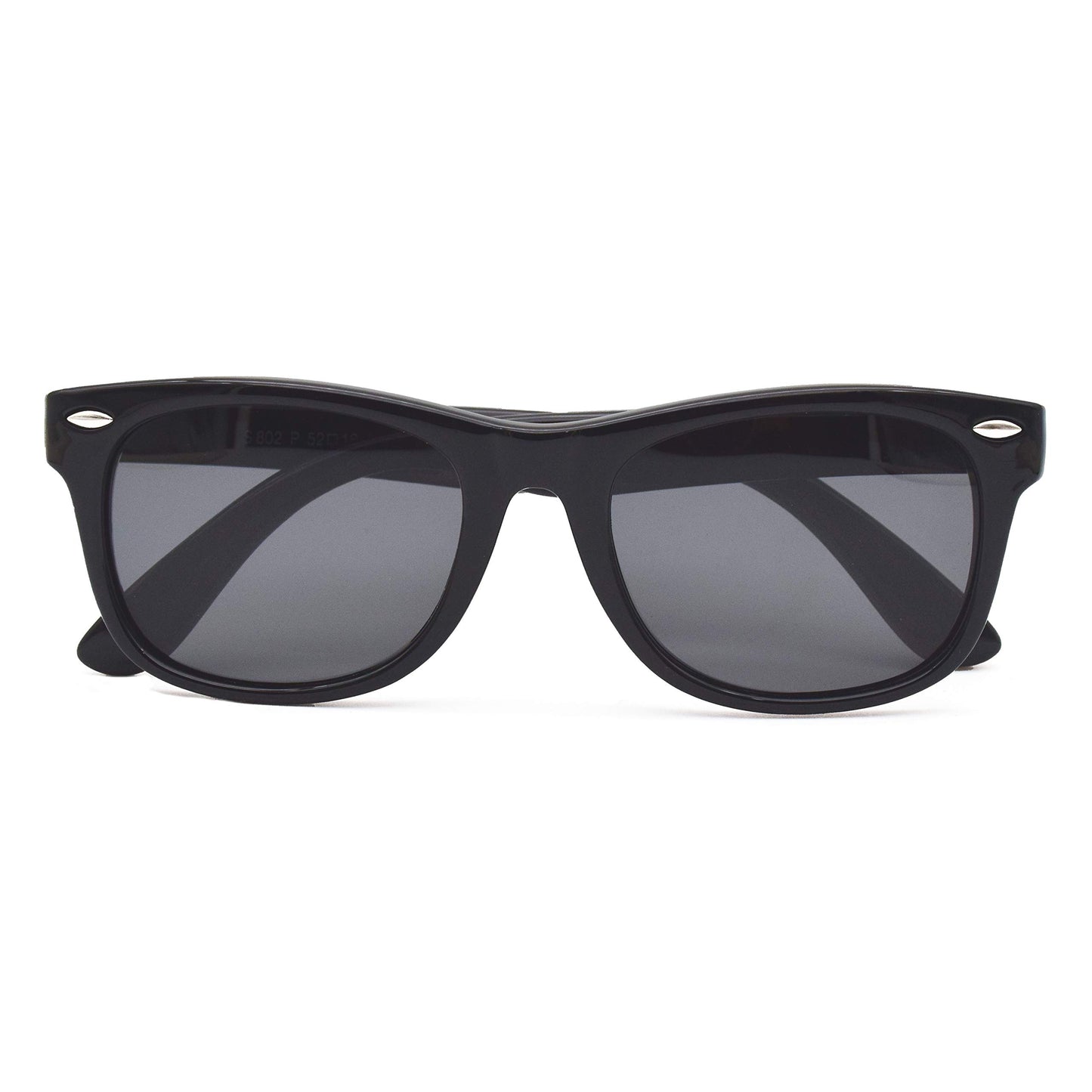 JUSLINK Toddler Sunglasses, Polarized Flexible Boys Girl Baby and Kids Sunglasses Age 2 to 10 (2 Black)
