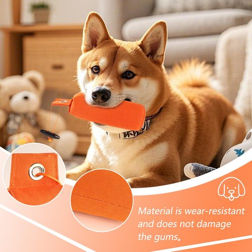 LovelyPaws 2 Pcs Canvas Dog Bumpers Training Dummy Floating Toys, Hunting Dog Training Tool, Weighted Bumper for Easy Throwing