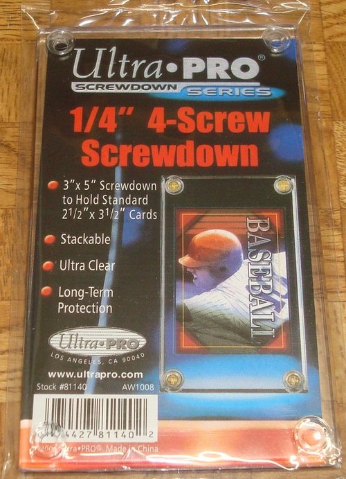 Ultra Pro 1/4 4-Screw Recessed Holder - Pack of 5 - 81140