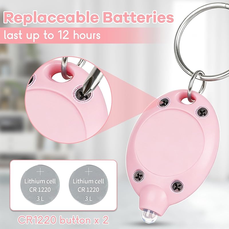 Multicolor 14 Pcs LED Keychain Flashlights - Ultra Bright Tiny Portable Lights with 1" Key Ring (Variation: Multicolor+14 PCS)