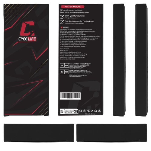 CyeeLife Darts Plastic Tip - 18pcs Soft Tip Darts Set for Electronic Dart Board