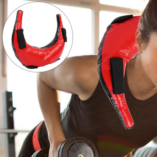 Strength Training Bag, Fitness Power Bag, 55 LB Fitness Sand Bag, Bulgarian Canvas Bag, for Home Gym Weight Training, Multifunctional Workout Bag, Red