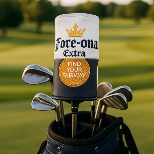 HahaHome Funny Golf Club Head Cover for Men and Women – Hilarious Driver Cover – Unique Golf Gift for Dad, Husband, or Friend