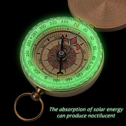 Bahfir Camping Survival Compass for Hiking, Kids, Camping Hunting, Outdoor Military Navigation Tool