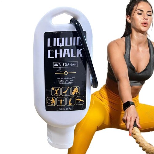 Grip Powder - 50ml Anti-Slip Climbing Chalk Bottle, Performance Griip Enhancer | Gym Grip Powder, Handholds Sports Gear Powder, Athletic Grip Solution, Weightlifting Grip Powder for Powerlifting