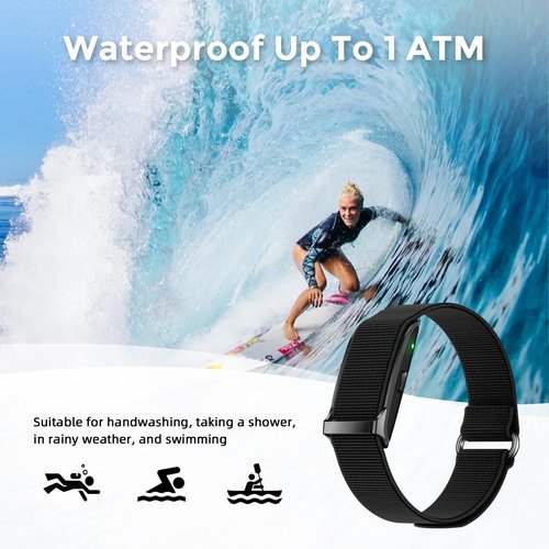 GJMYNSI Smart Health Wristband, Bluetooth Connected Wearable Fitness Tracker, 127 Exercise Modes, 1ATM Water Resistant, Tracks Heart Rate/Blood Pressure/SpO2/Sleep/Steps