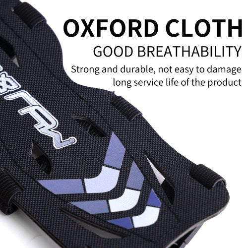 Moyujian 11.2in Long/6.7in Short Armguard Professional Competition Archery Bow Range with 4-Strap/2-Strap Buckles Shooting Practice Guard Nylon Carbon Forearm Protector Arm Guard（Black，Long）
