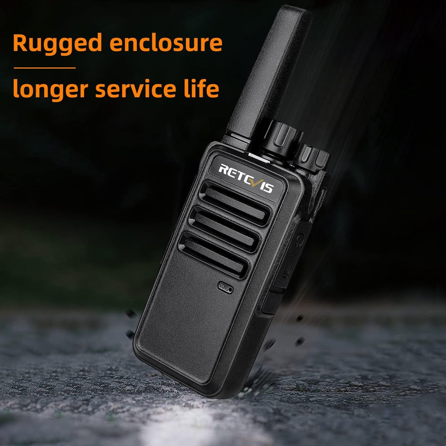 Retevis RT68 FRS Walkie Talkies for Adults Long Range (2 Pack)