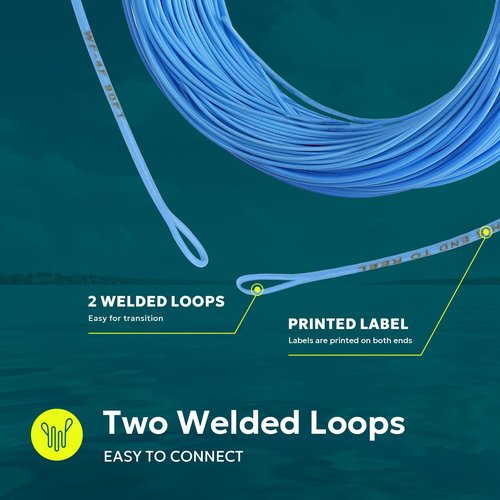 SF Fly Fishing Line with Welded Loop Weight Forward Floating Fly Line WF5F 90FT