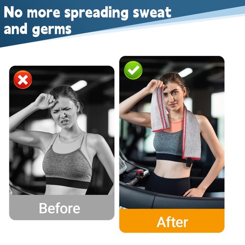 DIVINA VITAE 6Pcs Microfiber Gym Towels for Men Women, Ultra Soft Yoga Towels Fast Drying Sweat Towels for Body Sweat Sports Exercise Running Riding Hiking Camping(15.5 x 31inch)