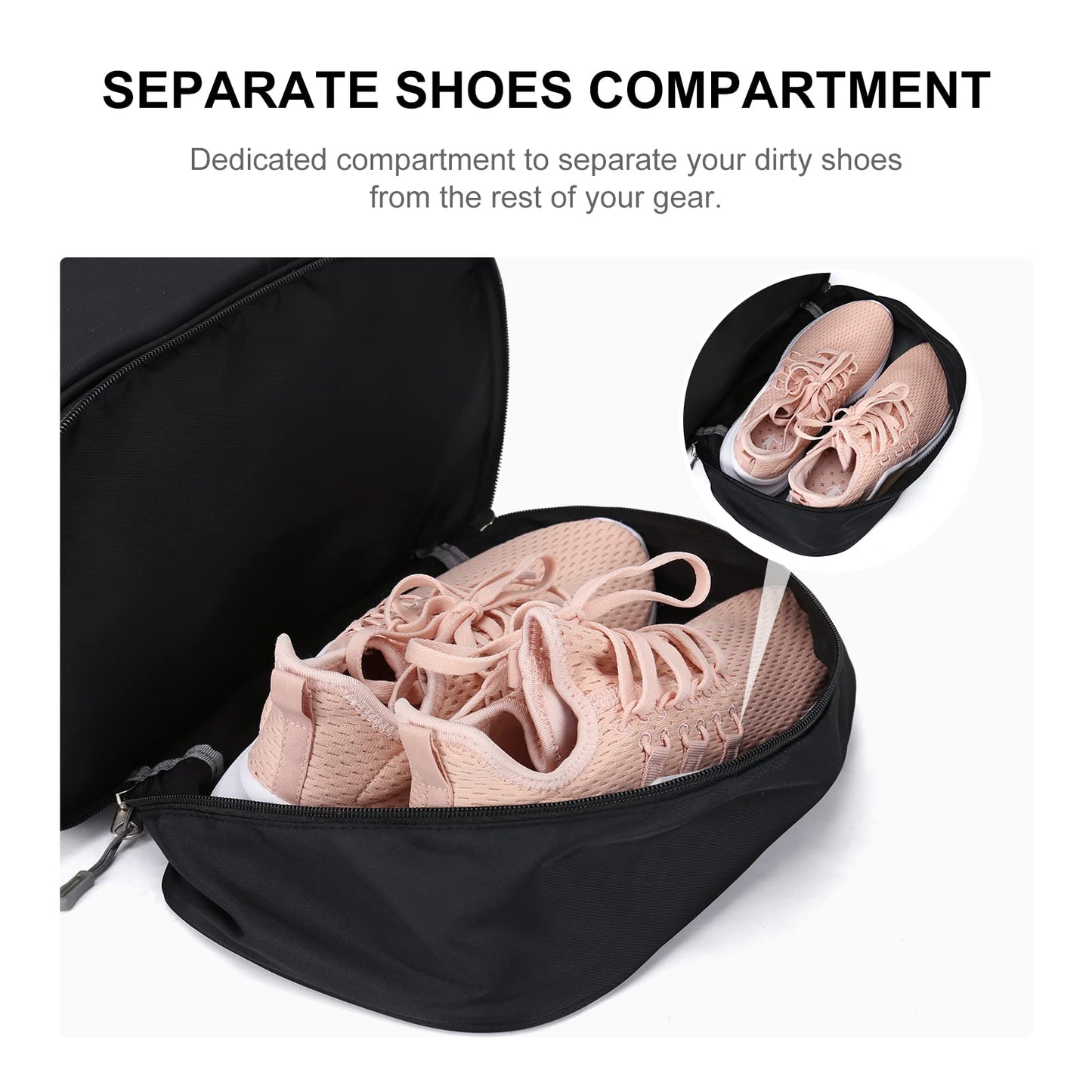 SYCNB Gym Backpack for Women with Shoes Compartment,Sports Backpack