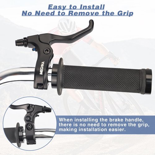 BMX Rear Aluminum Alloy Rim Brake Set，Bike Rear U Brakes Set, Complete Rear Brake kit for BMX Bike, Right Bike Brake with Cables and Brake Pads,Rear Rim Brake Set，Bike Rim Brake Sets,Universal