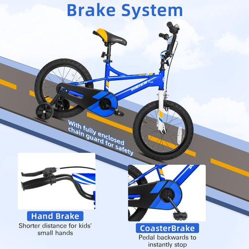 WEIZE Kids Bike, 14 18 20 Inch Children Bicycle for Boys Girls Ages 3-12 Years Old, Rider Height 35-60 Inch, Coaster Brake, Multiple Color Options