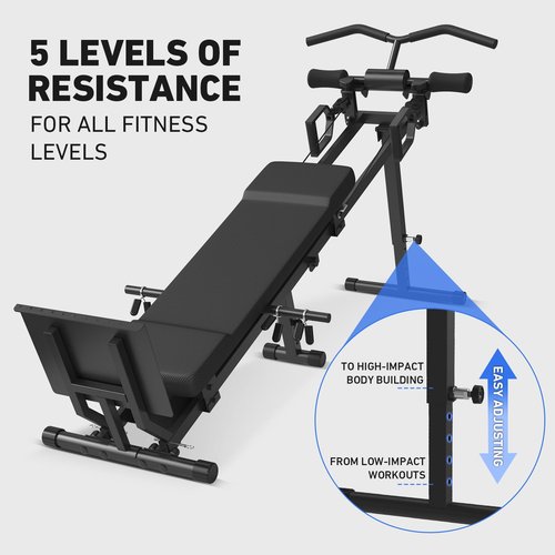 GMWD Total Home Gym – Full Body Workout Machine with Detachable Footplate, Swing Attachment, and Weight Holder for Home Gym Workouts(TG01 PR0)