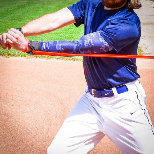 Arm Pro Bands Baseball Softball Resistance Training Bands for Arm Strength, Pitching and Conditioning Equipment, Anchor Strap, Door Mount (Red - Advanced Athletes, High School, Travel Teams)