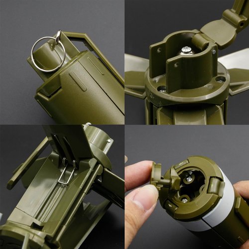 M18 Hand Grenades Toy Dummy CS Plastic Grenade Model Battle Games Tactcial Airsoft Paintball Cosplay Role Play Movie Prop for Age 15+ (M18)