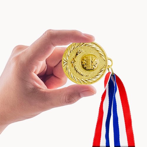 Abaokai 12 Pieces Gold Medals for Awards,1st Winner Medals for Sports, Competitions, Party, Olympic Style, 2 Inches