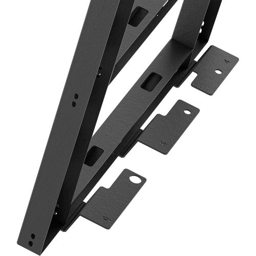 SUORTO Roof Rack Cargo Basket Compatible with 2018-2025 Jeep Wrangler JL JLU Unlimited 4 Doors Hardtop with Ladder & 4 LED Lights, Rooftop Rack Carrier Luggage Storage Holder