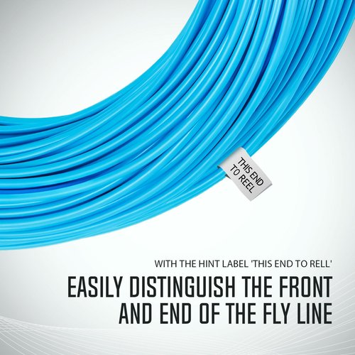 Piscifun Sword Fly Fishing Line with Welded Loop, Weight Forward Floating Fly Line, WF5wt, 100FT, Sky Blue
