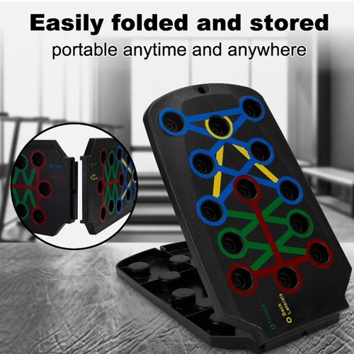 Clingman Push Up Board, Multi Clingman Foldable Pushup Board for Mento Exercise Chest to Build a Perfect Bod (1 Set)