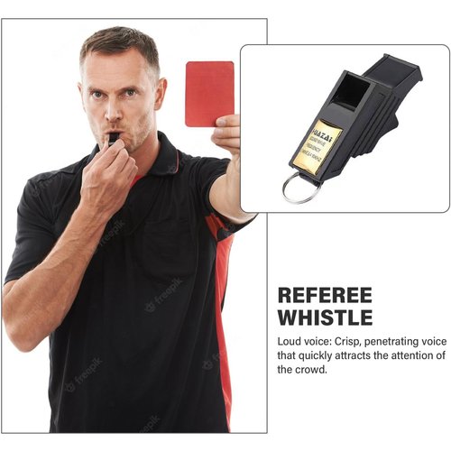 Whistle for Coaches, Plastic Referee Whistle with Strong Sound Penetration, Loud for Refereeing, Various for Outdoor